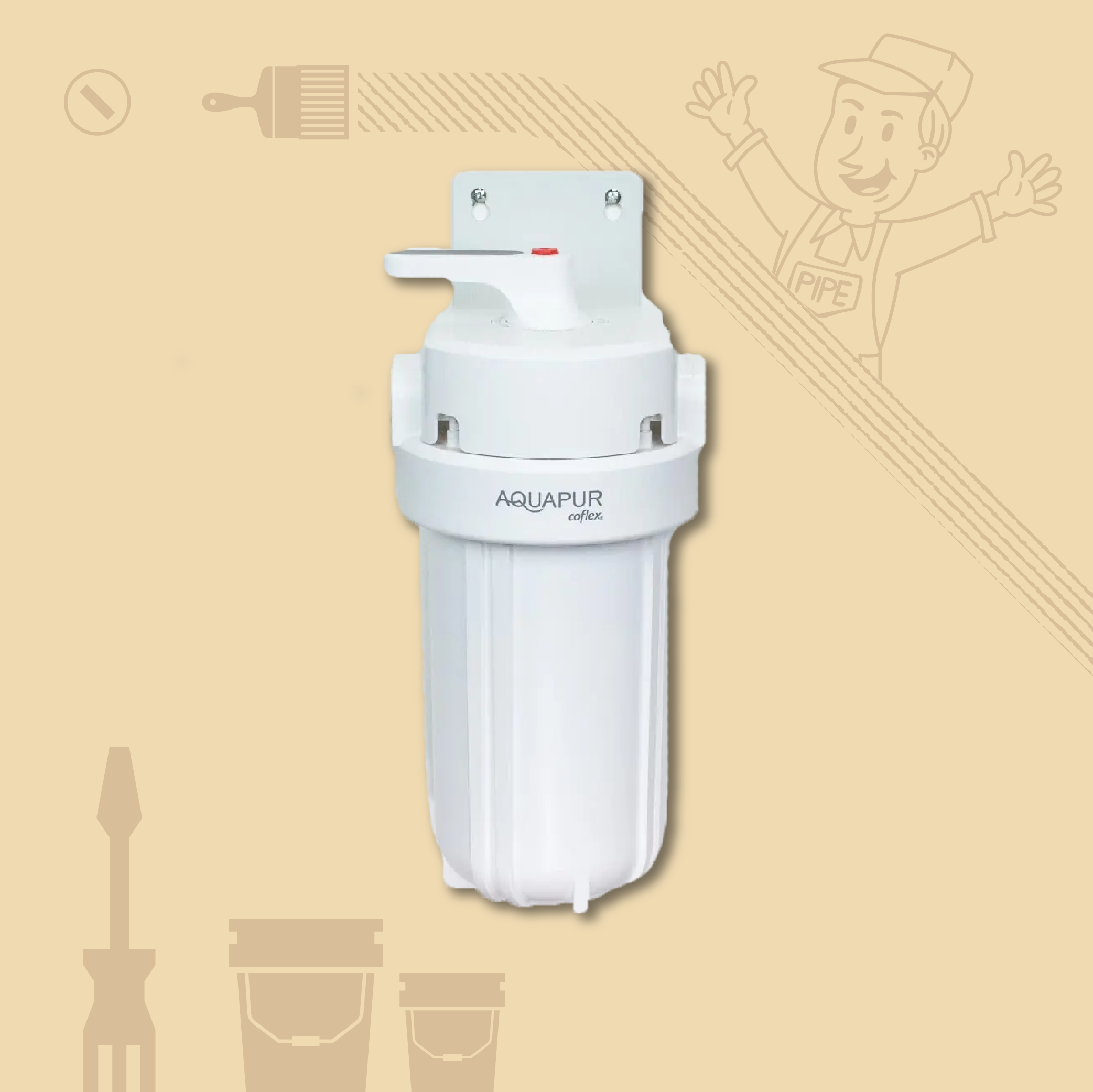 Filtro de Agua Toda-La-Casa WF-161 Alto Flujo